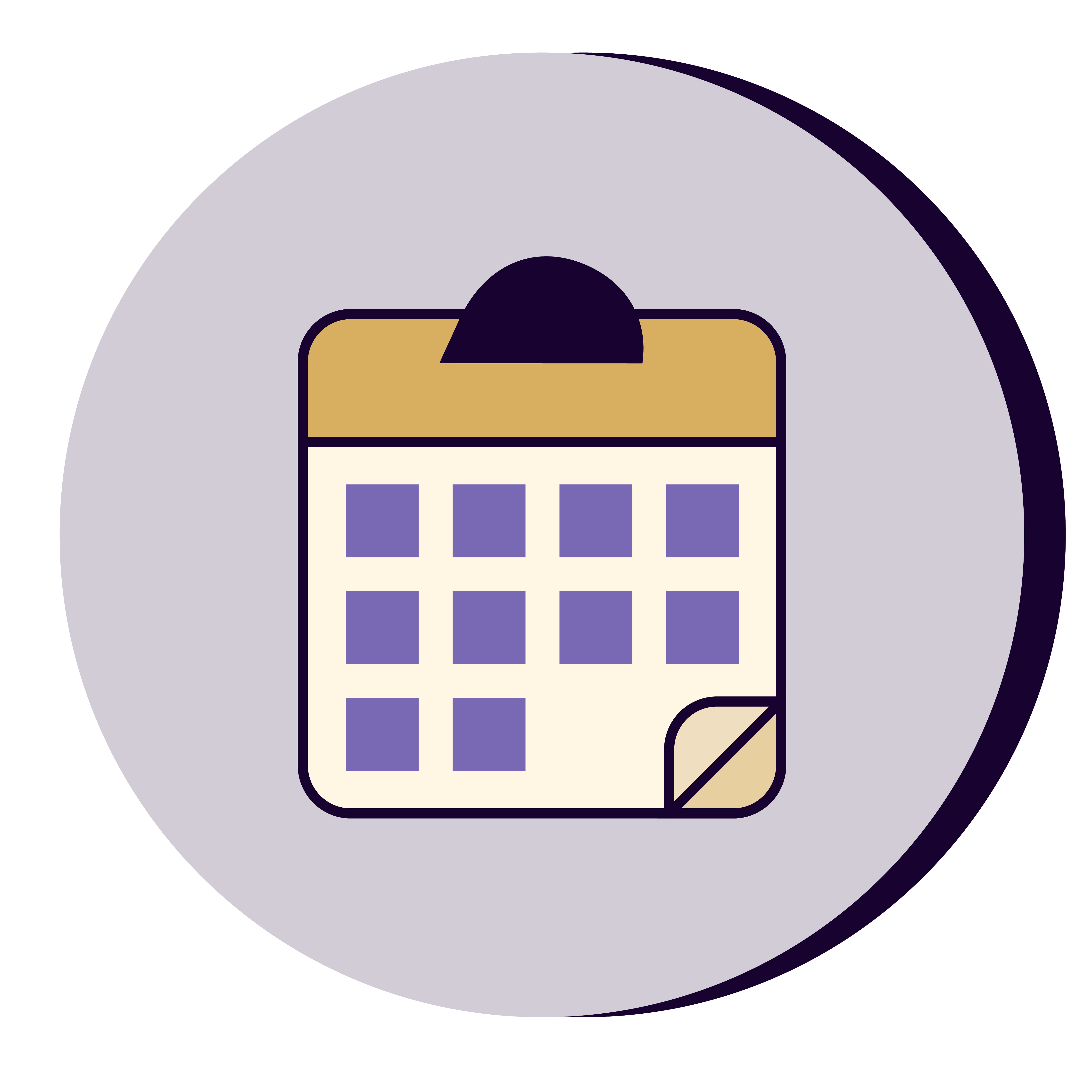 stylized icon of a wall calendar